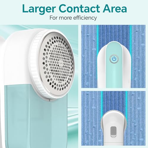 BEAUTURAL Fabric Shaver and Lint Remover, Rechargeable Sweater Defuzzer with 2 Speeds, 1 Replaceable 6-Leaf Blade, Remove Fuzz, Lint Balls, Pills, Bobbles for Clothes and Furniture - Image 3