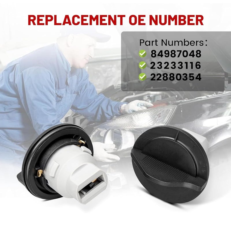 RED WOLF Front Turn Signal Light Bulb Socket Set - Image 3