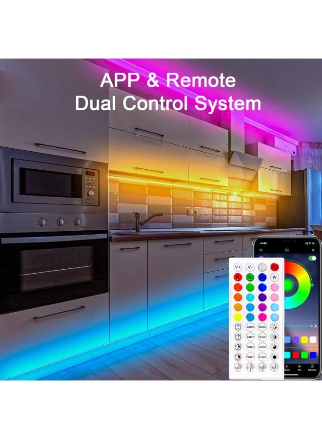 Cozylady LED Light Strip 30m Cozylady Smart Bluetooth LED Light RGB Music Sync Rope Light Controlled by APP and Remote,LED Strip for Bedroom, Kitchen and Home Decor - Image 3
