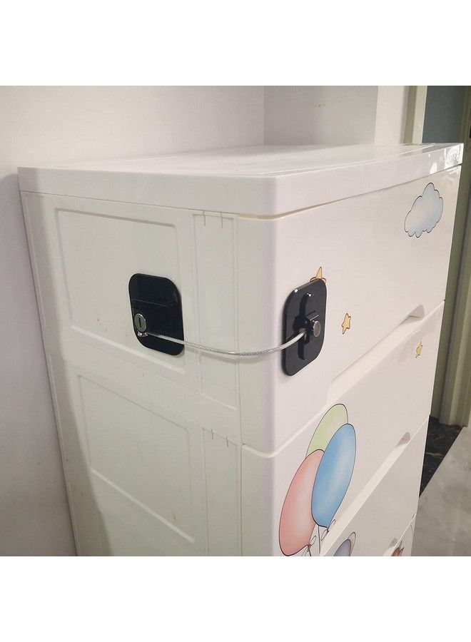 YEYA Upgraded Child Safety Lock Mini Fridge Lock With Key Refrigerator Door Lock For Kids - Image 4