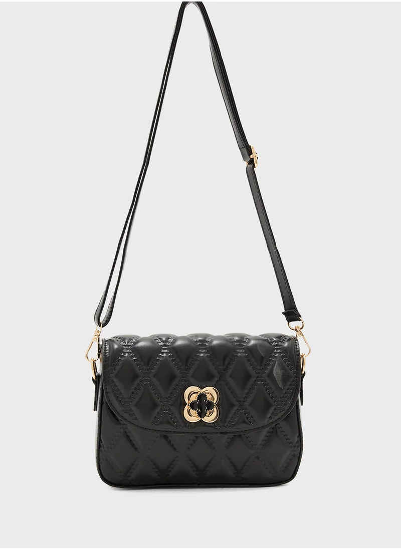ELLA Ladies Quilted Crossbody Bag