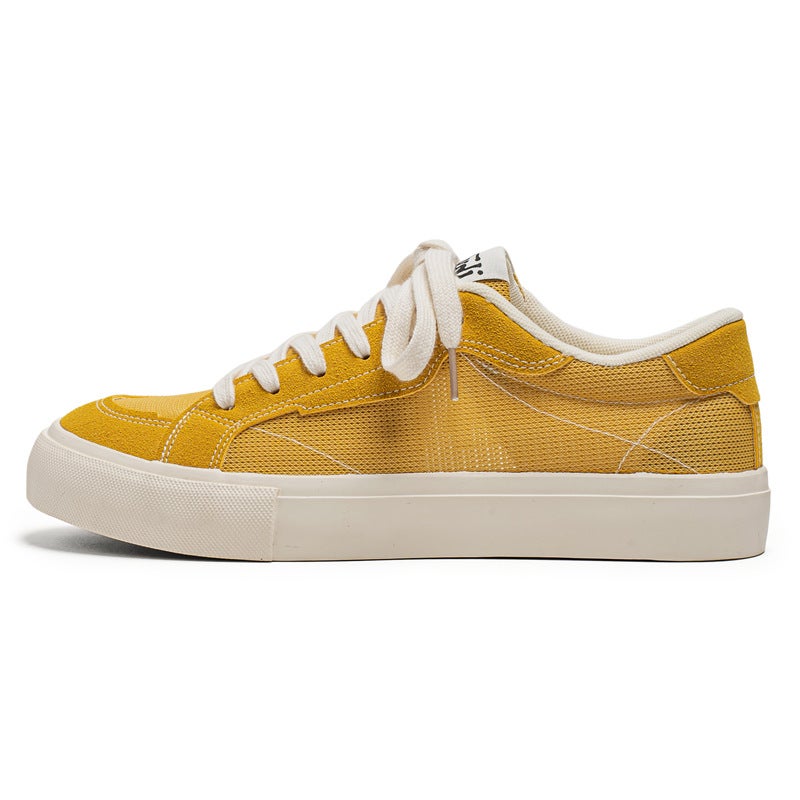 Men's Breathable Canvas Low Top Sneakers - Image 5