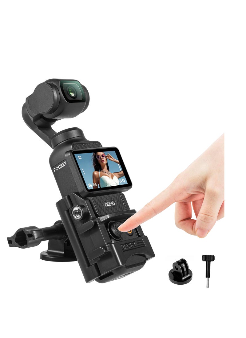 Generic Expansion Adapter for DJI Osmo Pocket 3, Creator Combo Handle Accessories Cold Shoe, Extended Mounting Bracket Strap Attached, Tripod Cycling mounts Selfie Stick, etc  - Image 1