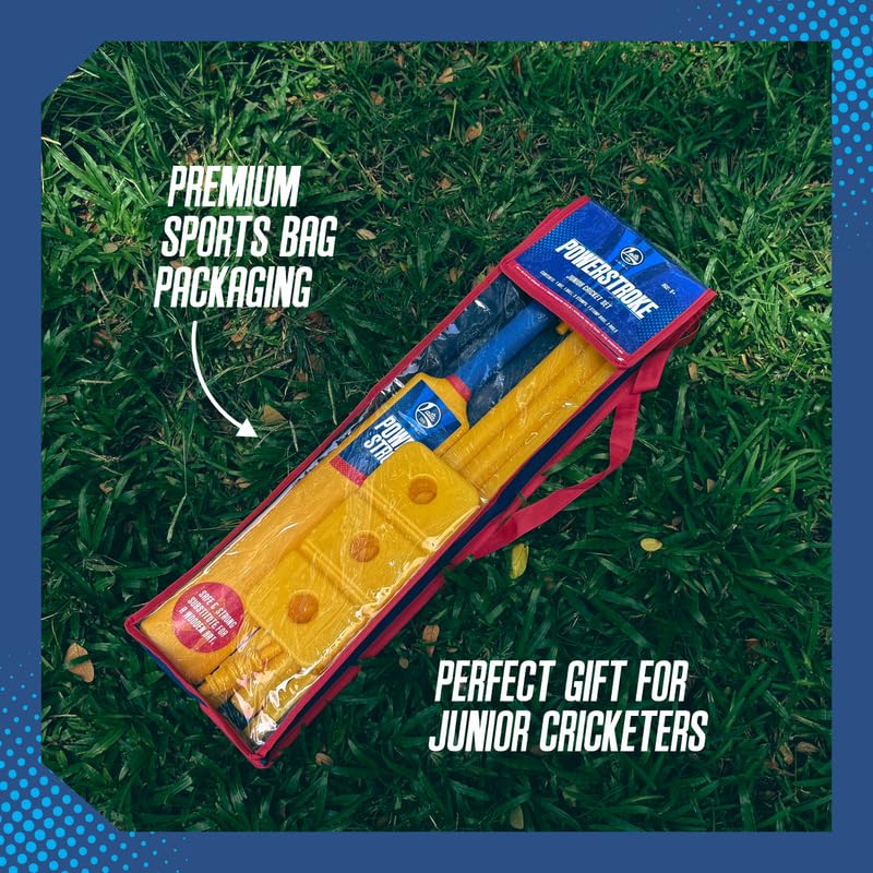 Lata Toys Powerstroke Junior Cricket Set for Kids (Age 5+) | Durable Plastic Cricket Bat, Soft Ball & 3 Stumps with Stand | Safe & Lightweight Kids Cricket Kit for Indoor & Outdoor Play - Image 5