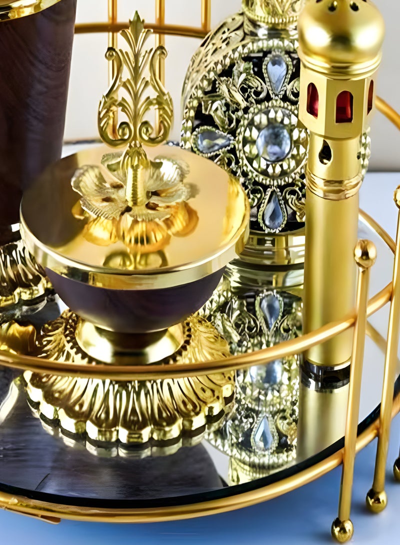 Elegant Design Incense Burner Set Arabic Oud Holder for Home and Office Fragrance - Image 2