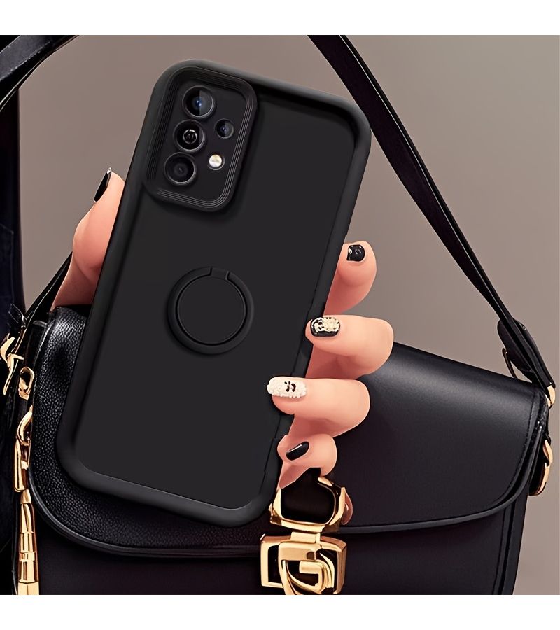 Ivory White Magnetic Car Mount Shockproof Dustproof Phone Case for Samsung Galaxy A14 4G Comprehensive Protection - Image 3