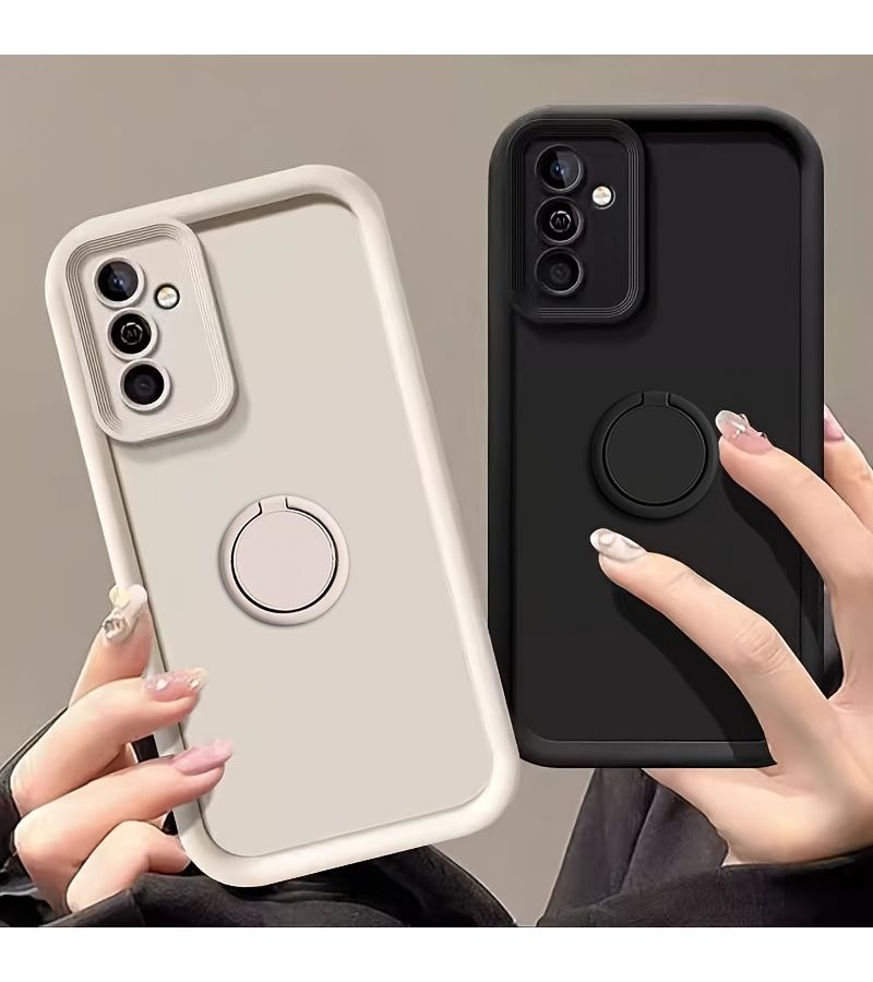 Ivory White Magnetic Car Mount Shockproof Dustproof Phone Case for Samsung Galaxy A14 4G Comprehensive Protection - Image 4