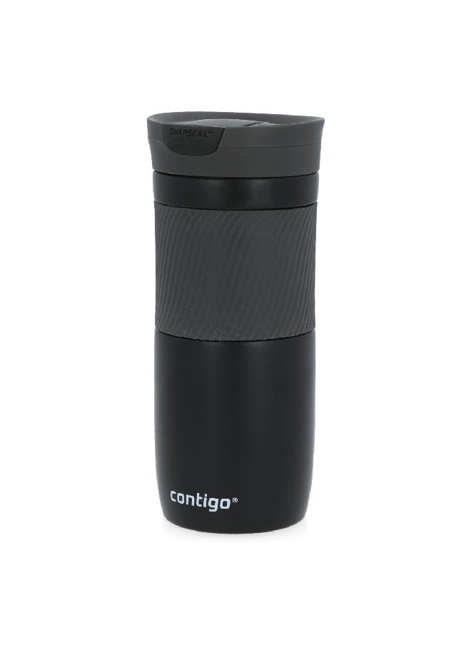 Contigo - Byron Stainless Steel Dishwasher Safe Thermal Mug Matte Black 470 ml - Image 1
