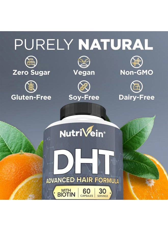Nutrivein - DHT Advanced Hair Formula with Biotin, 60 Capsules - Image 1