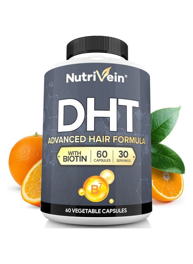 Nutrivein - DHT Advanced Hair Formula with Biotin, 60 Capsules - Image 1