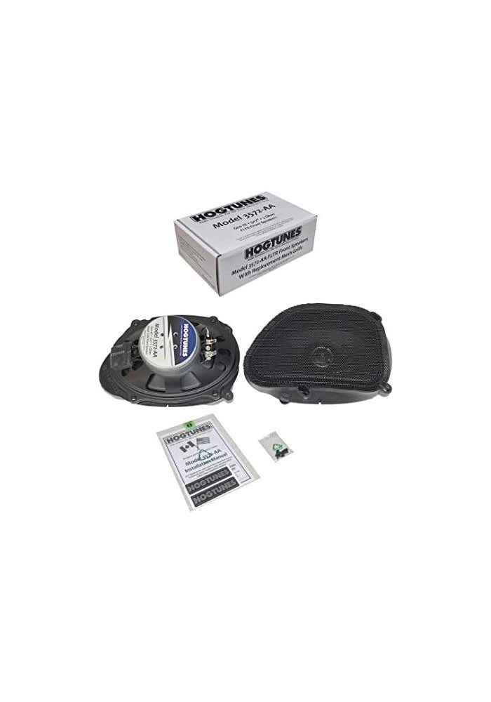Hogtunes 3572-AA 5"x7" Front Speakers with Grills (2 Pack) for Harley-Davidson Road Glide (1998-2013) - Image 2