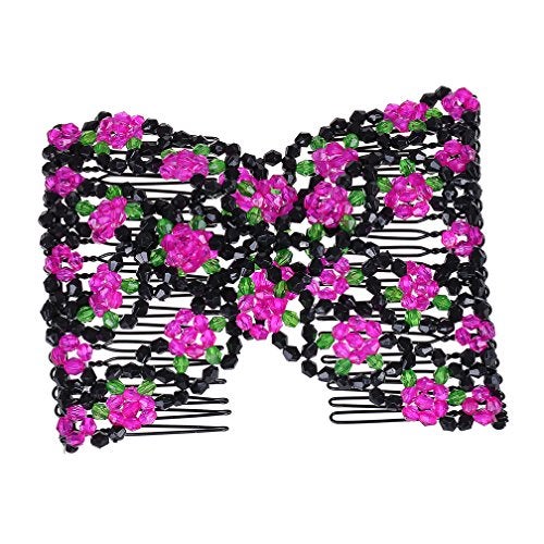 Ruihfas 6Pcs/Pack Magic Women's Easy Stretch Hair Comb Twist Up Do Insert Combs Bridal Hair Clips - Image 3