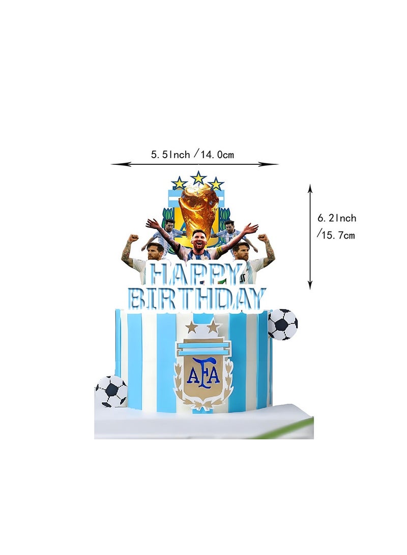 general Football Themed Birthday Decoration Set, Boy Birthday Party Decoration, Party Supplies Including Banners, Balloons, Cake Decoration - Image 3