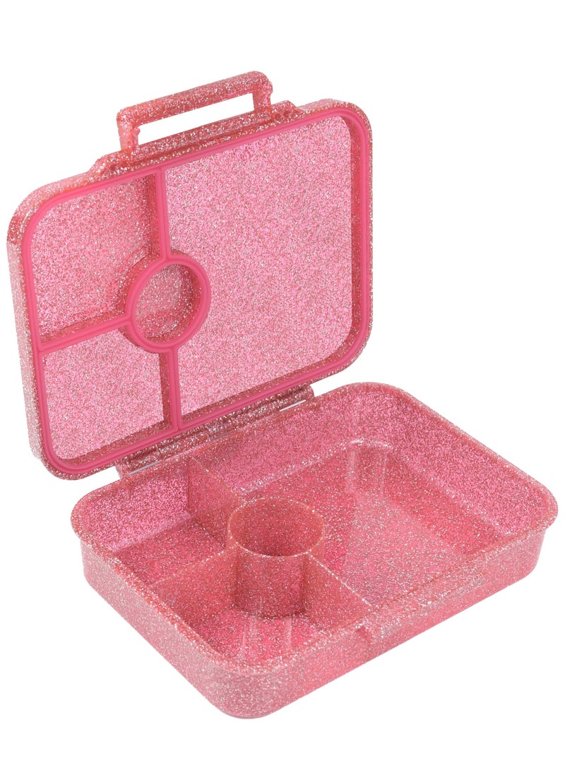 ESSEN Tritan Bento Lunch Box for Kids Girls - Pink Glitter Mermaid - Image 3