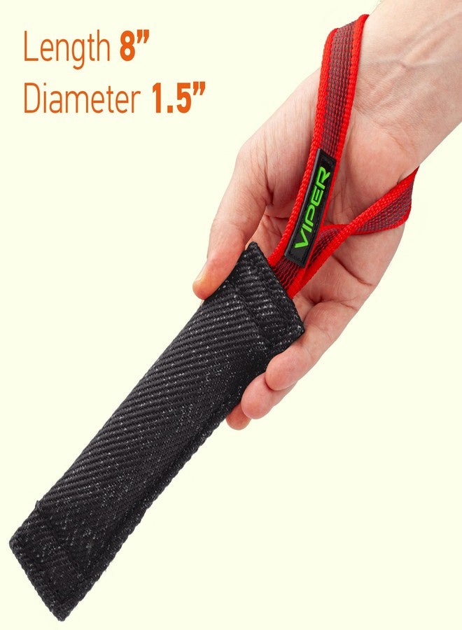 فايبر لعبة شد العض للكلاب من الكتان الفرنسي المتين من فايبر - مدرب كلاب، قوية ومتينة للكلاب من نوع شوتزهوند IPO K-9 - أسود - 16 بوصة طول × 2.5 بوصة عرض - Image 5