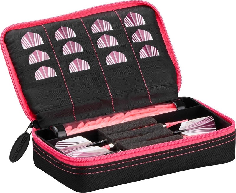 CASEMASTER Plazma Dart Case for Soft and Steel Tip Darts, Holds 3 Darts and Features Built-In Storage Tube and Pockets for Flights, Tips, Shafts, and Personal Items - Image 1