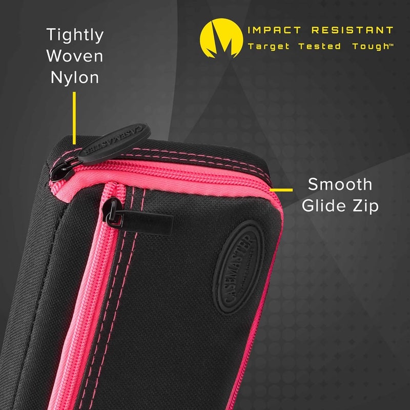 CASEMASTER Plazma Dart Case for Soft and Steel Tip Darts, Holds 3 Darts and Features Built-In Storage Tube and Pockets for Flights, Tips, Shafts, and Personal Items - Image 3