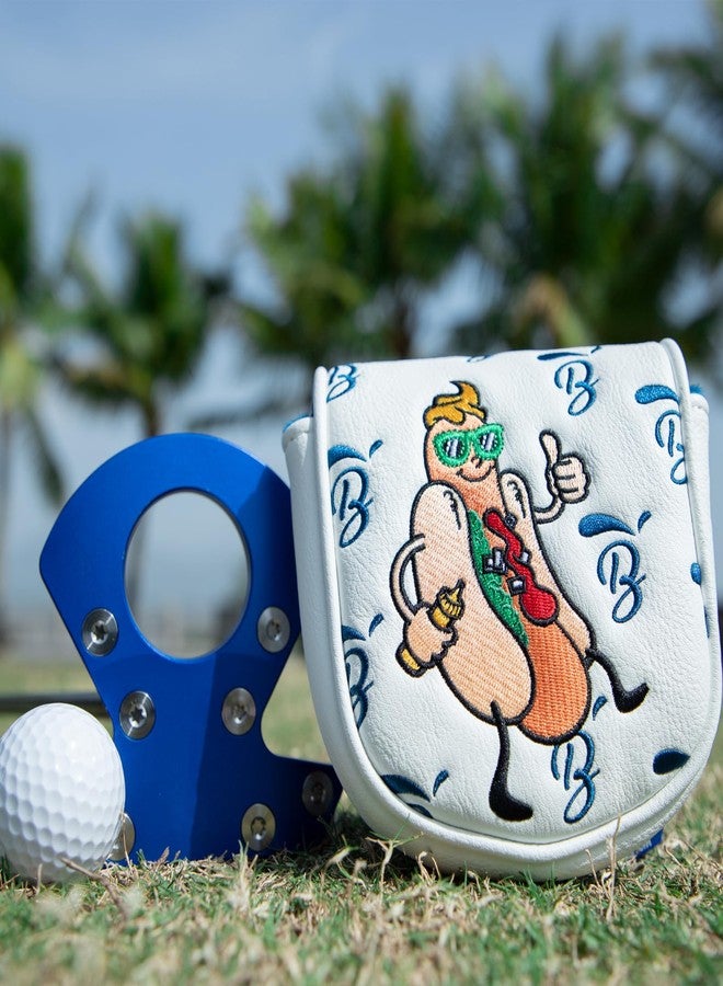 BAIRBRE Golf Putter Covers DF3 Mallet Putter Putter Headcover Hot Dog with Magnetic Closure Golf Club Covers Leather Mallet Putter Covers for DF3 Putter - Image 2