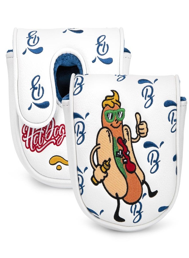 BAIRBRE Golf Putter Covers DF3 Mallet Putter Putter Headcover Hot Dog with Magnetic Closure Golf Club Covers Leather Mallet Putter Covers for DF3 Putter - Image 1