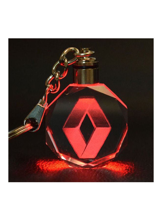 Loquat Renault Car Logo Keychain With Changing Color Light
