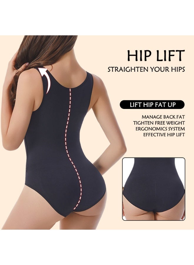 Magic Park Womens Shapewear, Waist Trainer Bodysuit For Women,Full Body Shaper,Tummy Control Shapewear,Ladies Round Neck Bodysuit,Sculpting Shaper Tank Top Bodysuits,Snatched Waist Body Suit - Image 3
