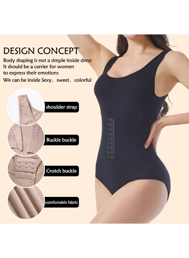 Magic Park Womens Shapewear, Waist Trainer Bodysuit For Women,Full Body Shaper,Tummy Control Shapewear,Ladies Round Neck Bodysuit,Sculpting Shaper Tank Top Bodysuits,Snatched Waist Body Suit - Image 4