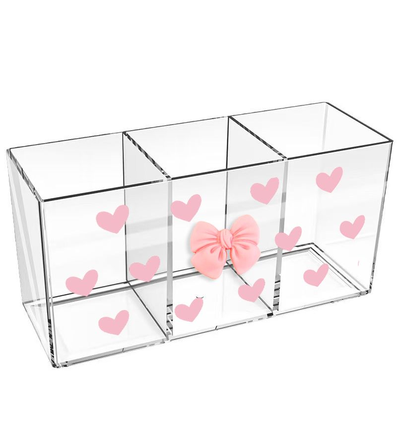 Transparent Acrylic 3D Butterfly Storage Box For Swabs Makeup Pads Skincare - Image 5