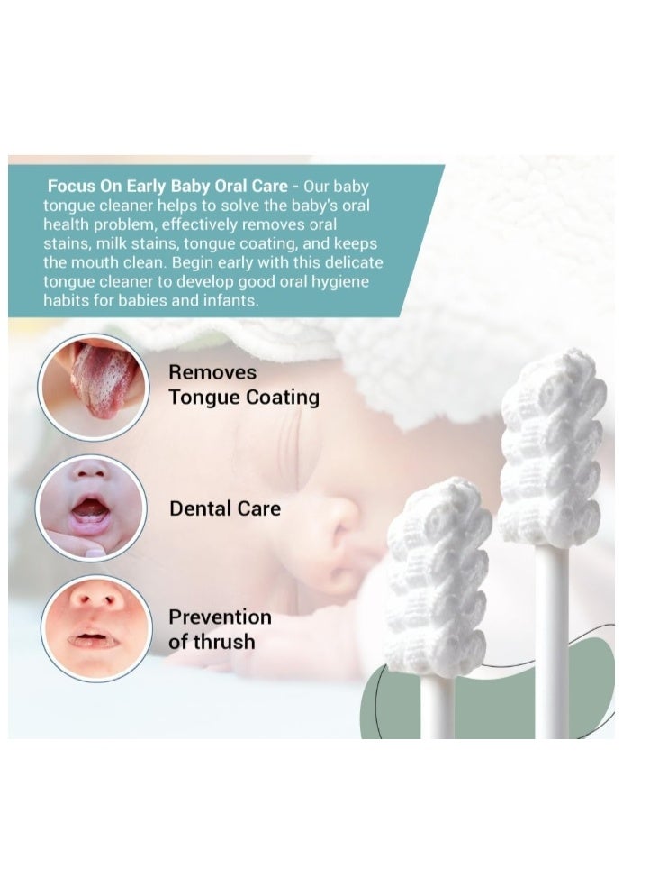 30pcs Baby Tongue Cleaner, Clean Healthy Baby Gums Soft Guaze, Infant Toothbrush Gentle & Soft Oral Care for 0-3 Years Old - Image 5