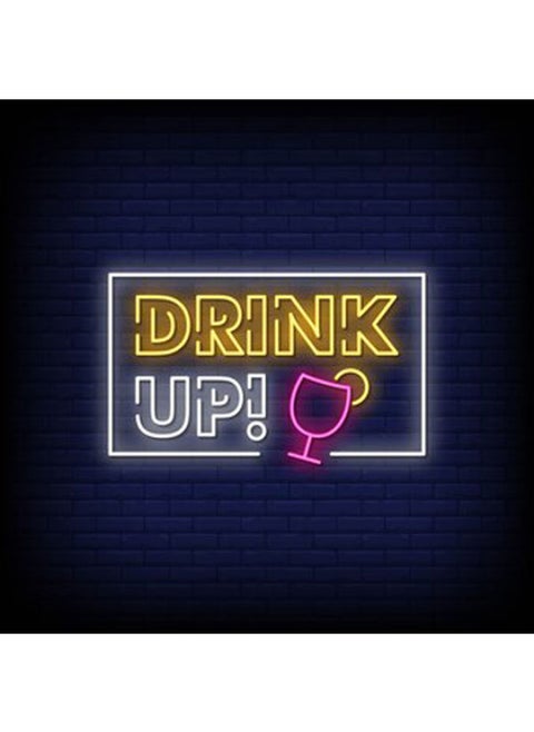 Drink Up Neon Light Drinks  Drink Bar Multicolour LED