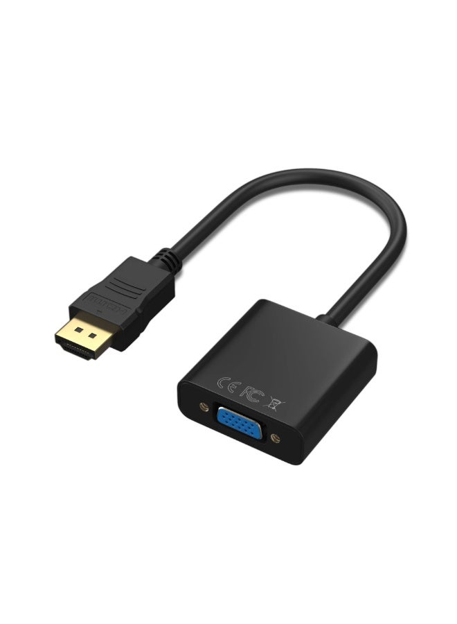 شابية 1 قطعة محول HDMI إلى VGA 1080P، محول HDMI ذكر إلى VGA أنثى مع الصوت والتيار المستمر لأجهزة الكمبيوتر المحمول، والكمبيوتر الشخصي، وسطح المكتب، وTVbox، وXbox، وPS3، وPS4 وما إلى ذلك - أسود - Image 1