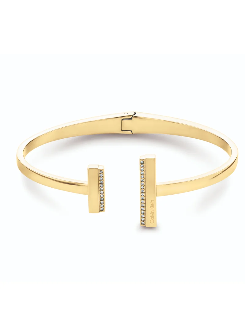CALVIN KLEIN Calvin Klein Women's Gold Hinge Bangle - 35000161