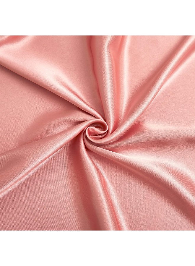 Counfeisly SenGoo Home 4 Pieces Satin Sheets Set, King Size Luxury Silky Soft Satin Bed Sheets with 1 Deep Pocket Fitted Sheet, 1 Flat Sheet, 2 Pillowcases, Rose Gold - Image 5