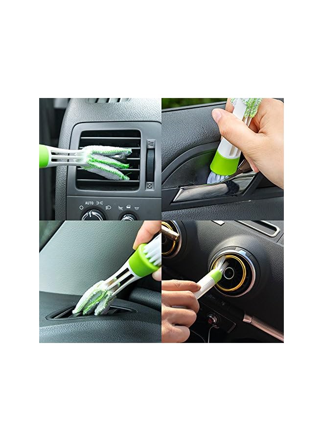 erorex Mini Duster for Car Air Vent, Set of 3 Automotive Air Conditioner Cleaner and Brush, Dust Collector Cleaning Cloth Tool for Keyboard Window Leaves Blinds Shutter - Image 5