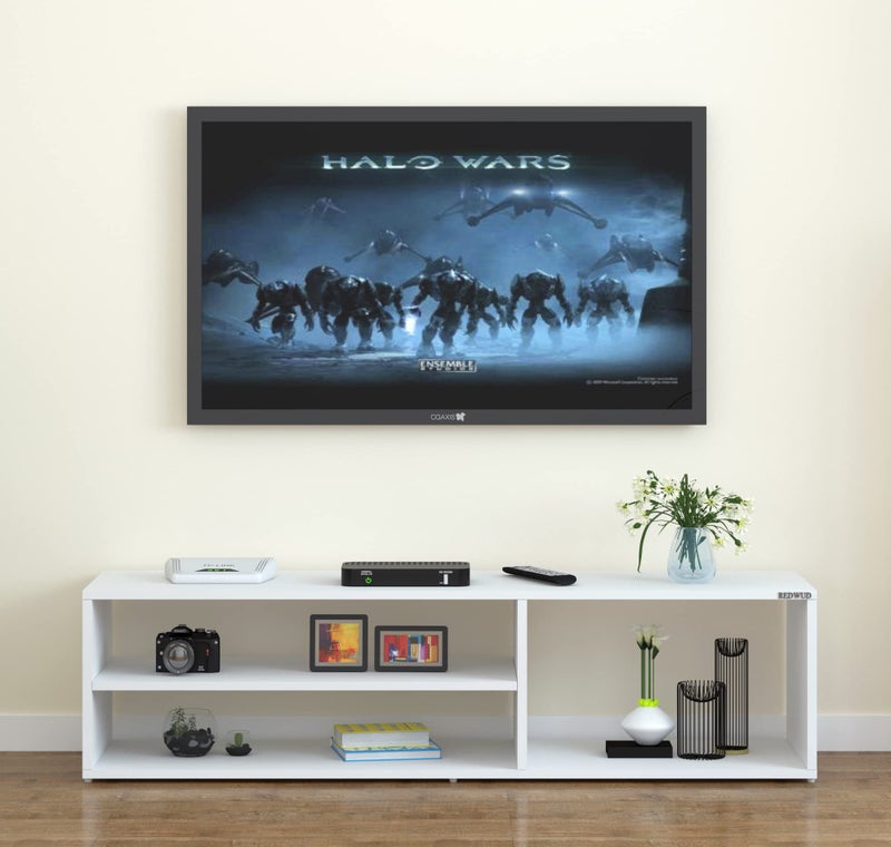 Redwud Skyler Engineered Wood TV Entertainment Unit/TV Cabinet/TV Stand/Entertainment Center Table/Display Storage Cabinet Rack (White) - Ideal for Upto 52" - Image 2
