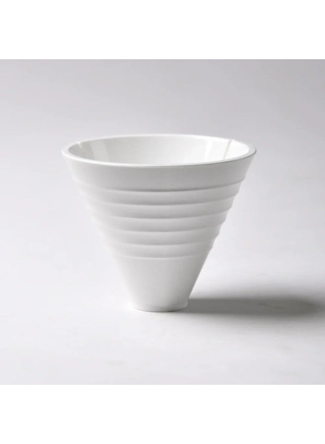 سوبريما إنسترومنتس Suprima Instruments SD1R Dripper Alba – بلاستيك بولي كربونات صديق للطعام مع مسطرة من الفولاذ المقاوم للصدأ، سعة 1-2 أكواب، صانعة قهوة دقيقة - Image 2