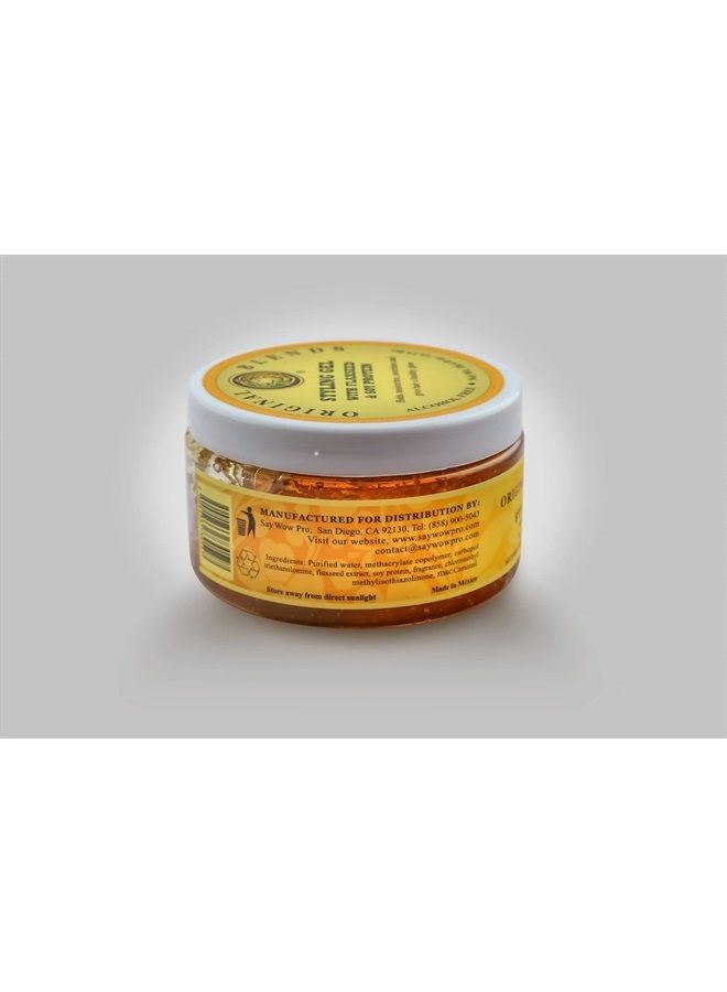 Original Blends Styling Gel جل شعر طبيعي مع بذور الكتان وبروتين الصويا - غير متقشر، تثبيت قوي أو خفيف لجميع أنواع الشعر - منتج شعر للبالغين والأطفال - (11 أونصة سائلة) - Image 2