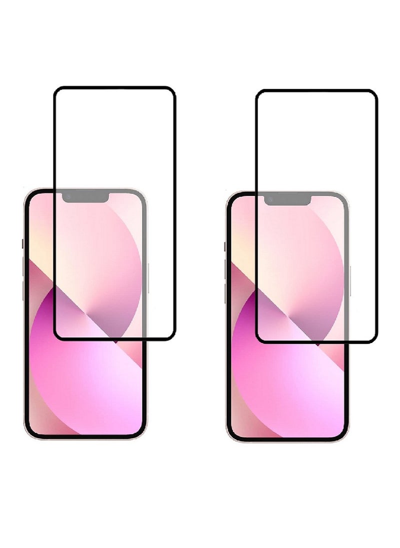 Super 2 Pieces Tempered Glass Screen Protector 5D Designed For iPhone 13 Mini Full Glue Edge to Edge Full Screen Coverage And Bubble Free - Image 1