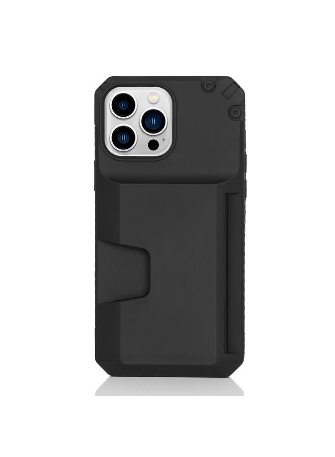 Zaboon Case For iPhone 13 Pro Frosted Card Slot Phone Case - Image 2
