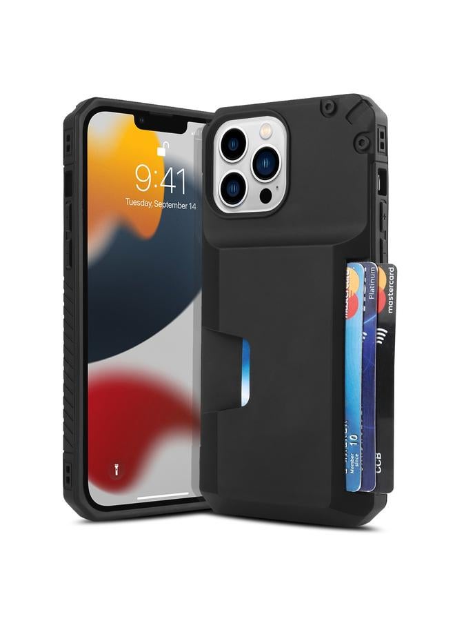 Zaboon Case For iPhone 13 Pro Frosted Card Slot Phone Case - Image 1