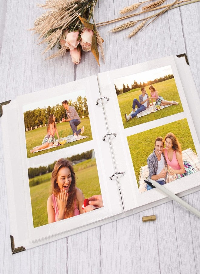 Vienrose Photo Album Self Adhesive 40 Pages Hardcover DIY 3 Ring Scrapbook Photo Albums for Kids Wedding Baby Family Purple - Image 5