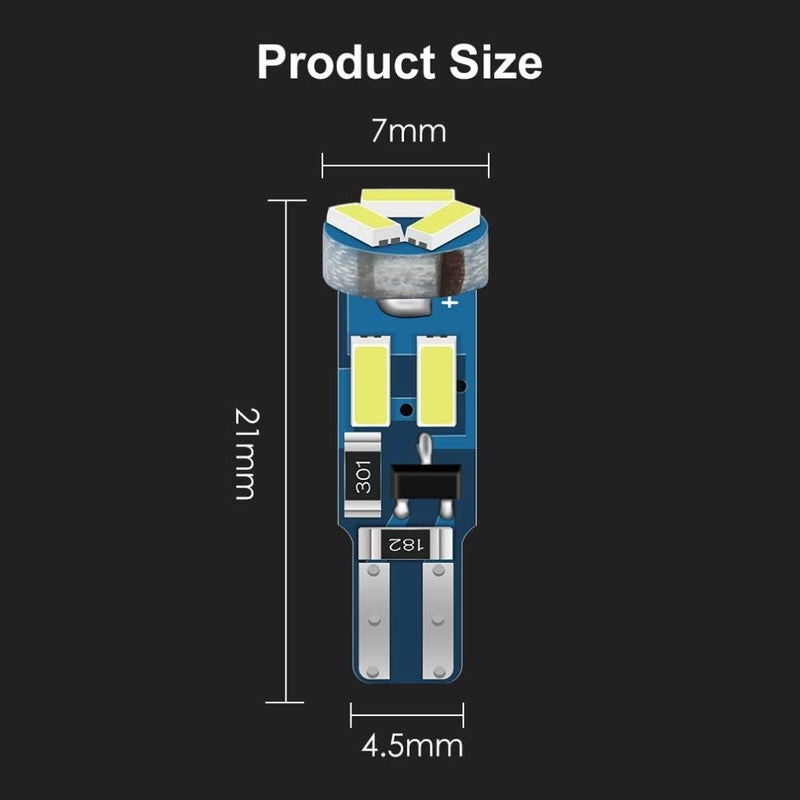 weiXuan 10X T5 LED Bulbs for Car Interior - Image 4