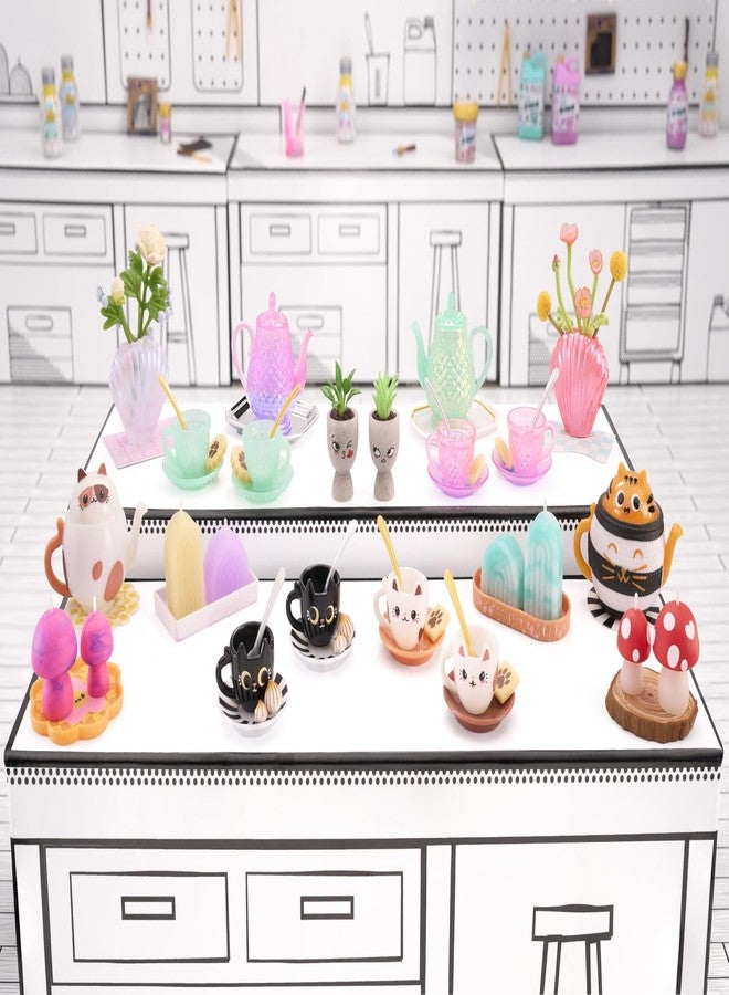 MGA's Miniverse Make It Mini Lifestyle Series 2 Party Pack (6 Pack) Mini Collectibles MGA's Miniverse, Mystery Blind Packaging, DIY, Crafts, Resin Play, Replicas, Molds, Teapots, Teacups, Candles, Vase Collectors, 8+ - Image 4