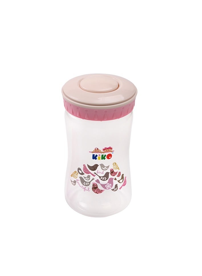 Kiko Wide Neck Feeding Bottle With Handle 250Ml, 6 Months +, Pink - Image 2