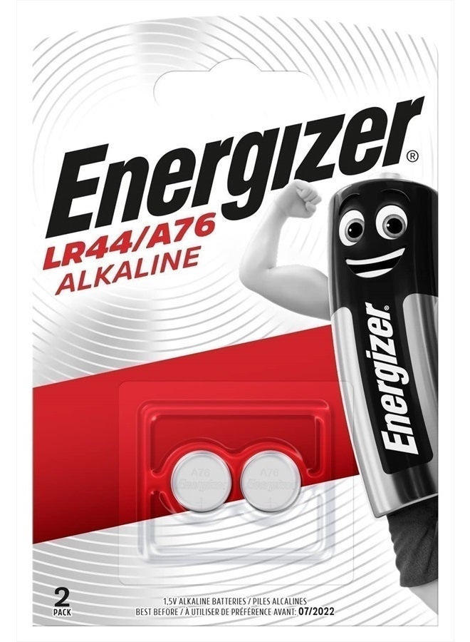 Energizer LR44/A76 بطارية قلوية 2 عبوة - Image 1
