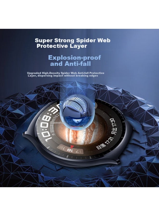 Smorss مناسب لـ Huawei Watch 4 Pro فيلم واقي Huawei Watch 4 Pro فيلم هيدروجيل غير مقوى مضاد لبصمات الأصابع مقاوم للخدوش فيلم ساعة 48mm - Image 5