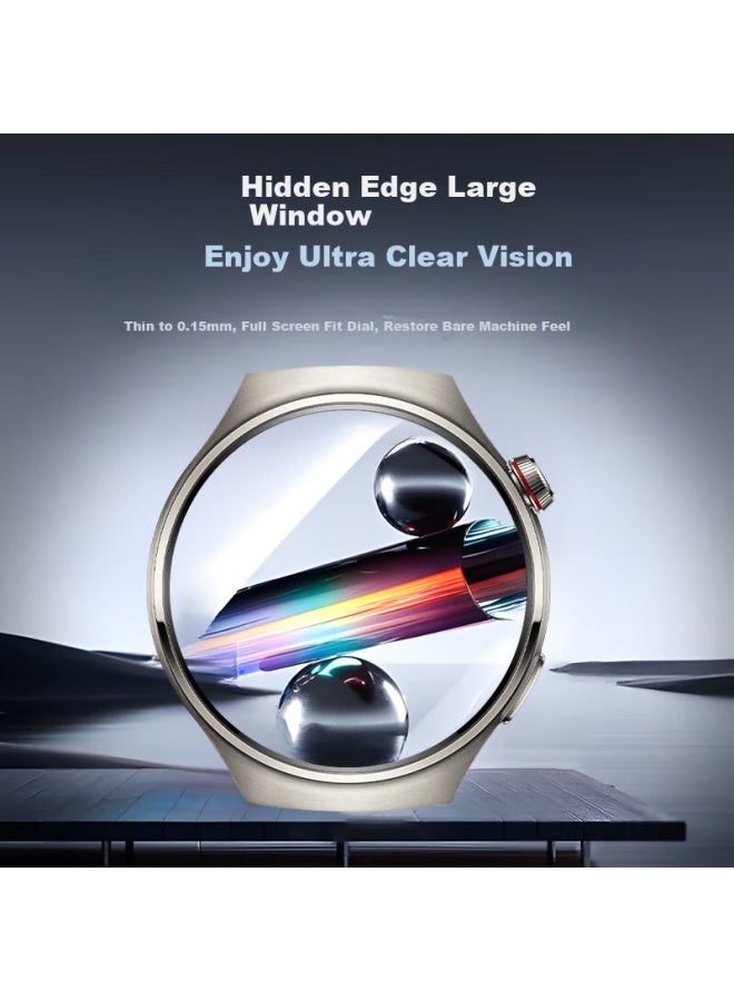 Smorss مناسب لـ Huawei Watch 4 Pro فيلم واقي Huawei Watch 4 Pro فيلم هيدروجيل غير مقوى مضاد لبصمات الأصابع مقاوم للخدوش فيلم ساعة 48mm - Image 3