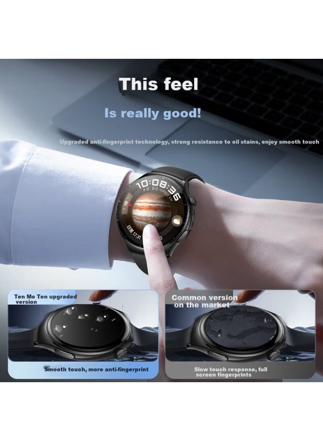 Smorss مناسب لـ Huawei Watch 4 Pro فيلم واقي Huawei Watch 4 Pro فيلم هيدروجيل غير مقوى مضاد لبصمات الأصابع مقاوم للخدوش فيلم ساعة 48mm - Image 4