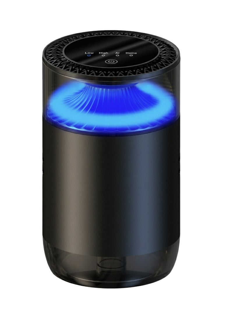 Digi Core معطر جو ذكي للسيارة، معطر جو قابل لإعادة الشحن بدون ماء مع 3 أوضاع إضاءة ووضعين للرائحة، معطر جو ذكي للزيوت العطرية للسيارة والمنزل والمكتب، رذاذ نانوي، استشعار تلقائي وعطر بوليمر يدوم طويلاً. - Image 1