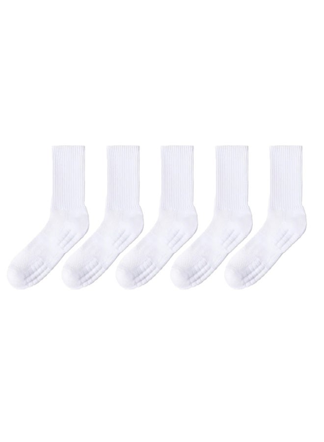 Men's Towel-Sole Sports Socks with Breathable Mesh for Running, Basketball, and Casual Wear - Image 2