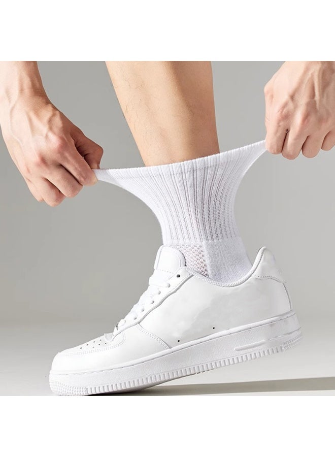 Men's Towel-Sole Sports Socks with Breathable Mesh for Running, Basketball, and Casual Wear - Image 4